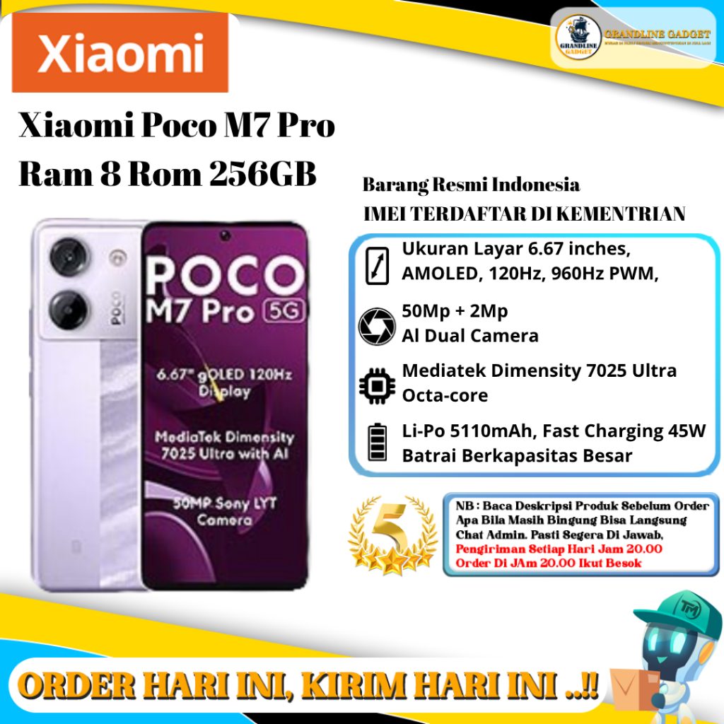 Xiaomi Poco M7 Pro Ram 8 Rom 256GB