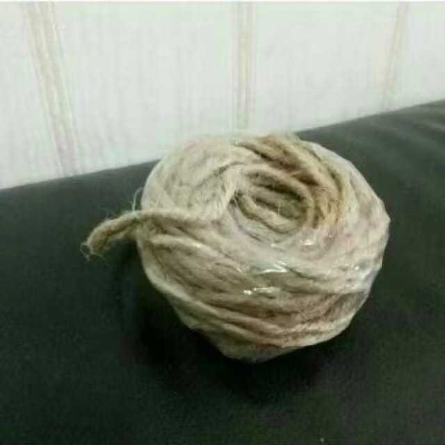 

TALI GONI Tali Rami 5mm panjang 10 meter - Tali PACKING- Tali Coklat Kerajinan Tangan