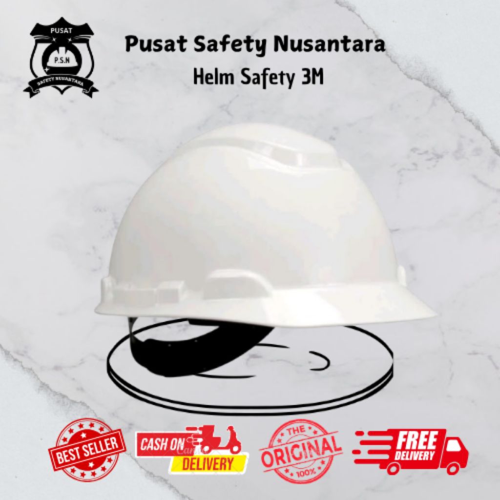Helm Safety 3M Hard / Helm Pelindung 3M / Pelindung Kepala Safety 3M / Safety Helmet 3M