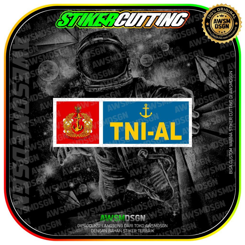 

sticker cutting print cut keluarga besar TNI - AL
