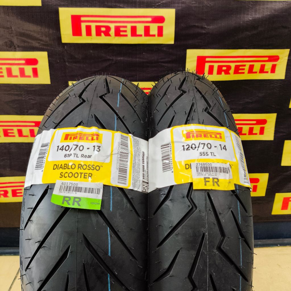 Paket Ban Pirelli Diablo Rosso Scooter 120/70-14 & 140/70-13 ADV 160 ADV 150 PCX 160