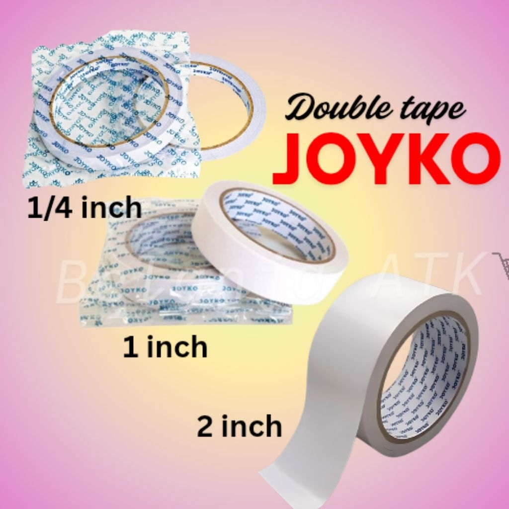 Double Tape Joyko 1 inch ¼ inch 2 inch