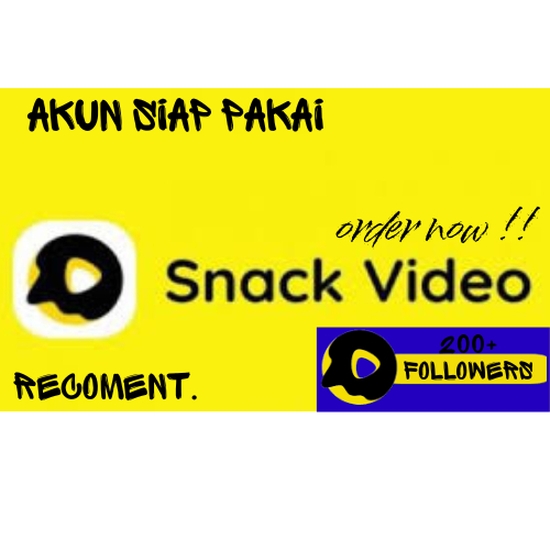 AKUN SNACK VIDEO – FOLLOWERS 200–700+ – 2FA ON – FULL LOGIN