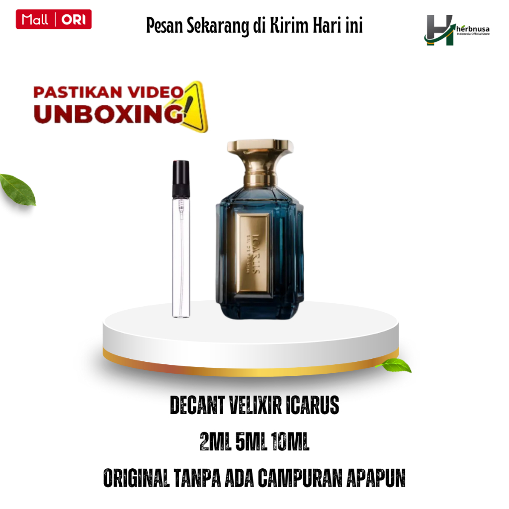 Decant Parfum Velixir Icarus EDP 100% Original 2ml 5ml 10ml