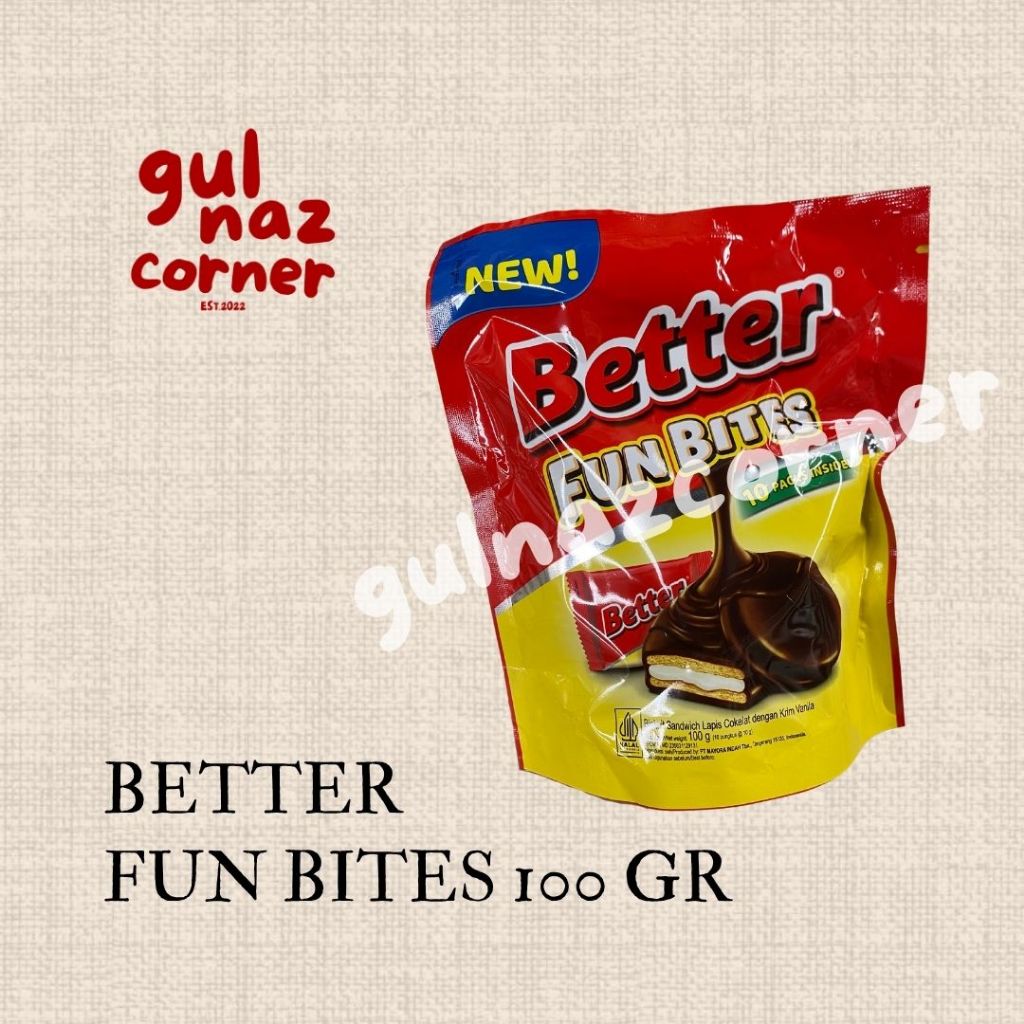 

[FREE BUBBLE WRAP] BETTER FUN BITES 100 GR