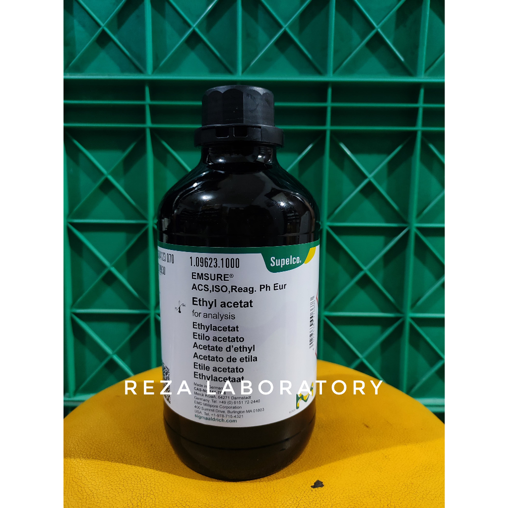 ETHYL ACETATE / ETIL ASETAT / C4H8O2 PRO ANALIS MERCK 109623 1L ORIGINAL
