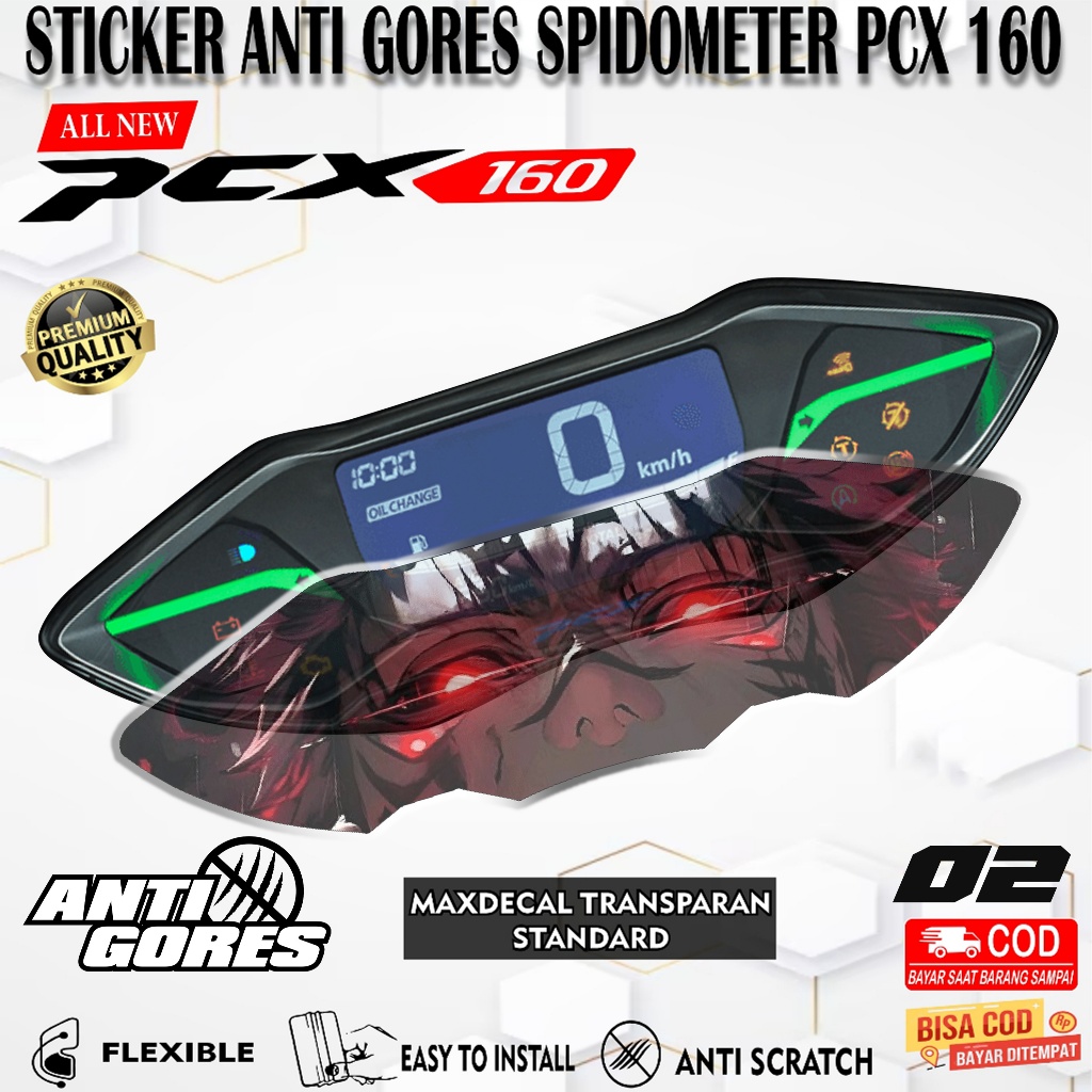 STICKER ANTI GORES SPEEDOMETER PCX 160 - STICKER PELINDUNG SPEEDOMETER PCX 160 ANIME PART 02