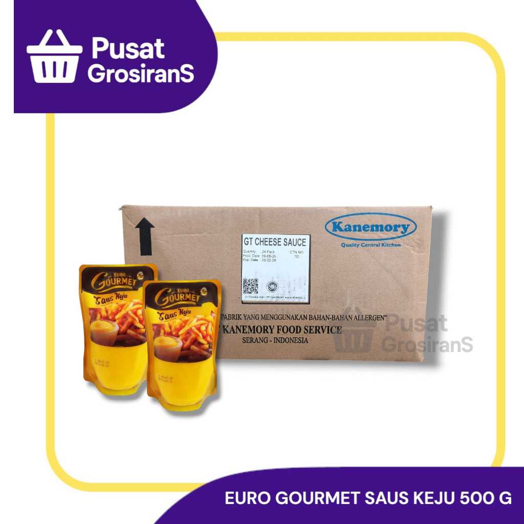 

Euro Gourmet Saus Keju 500gr 1 Karton isi 24 pcs