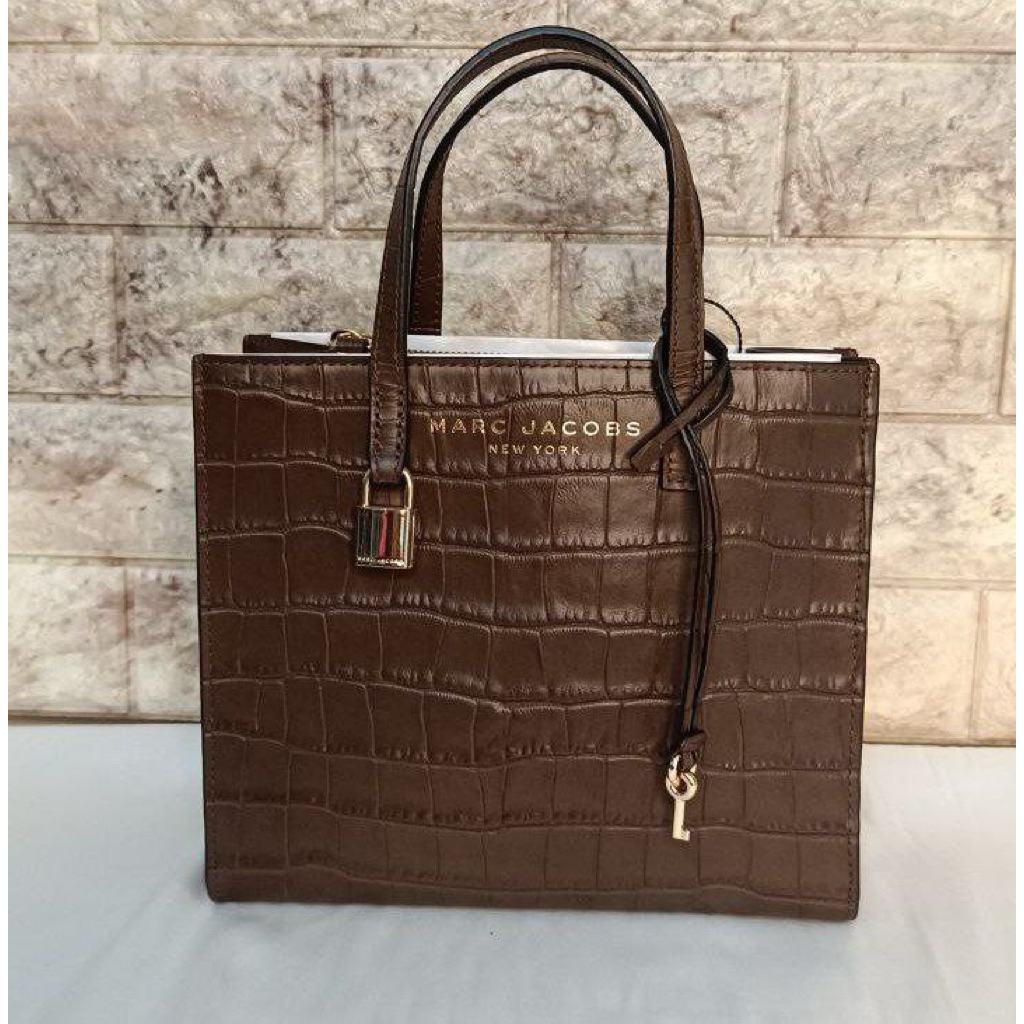 Tas Wanita MJ Croco Embosed Grind Tote