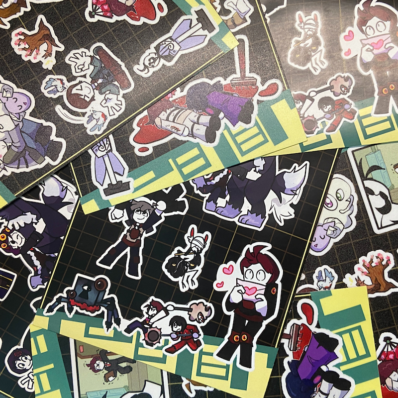 

Lobotomy Corporation | Agent/Nuggets/Employee Fanart Sticker Sheet Fanart