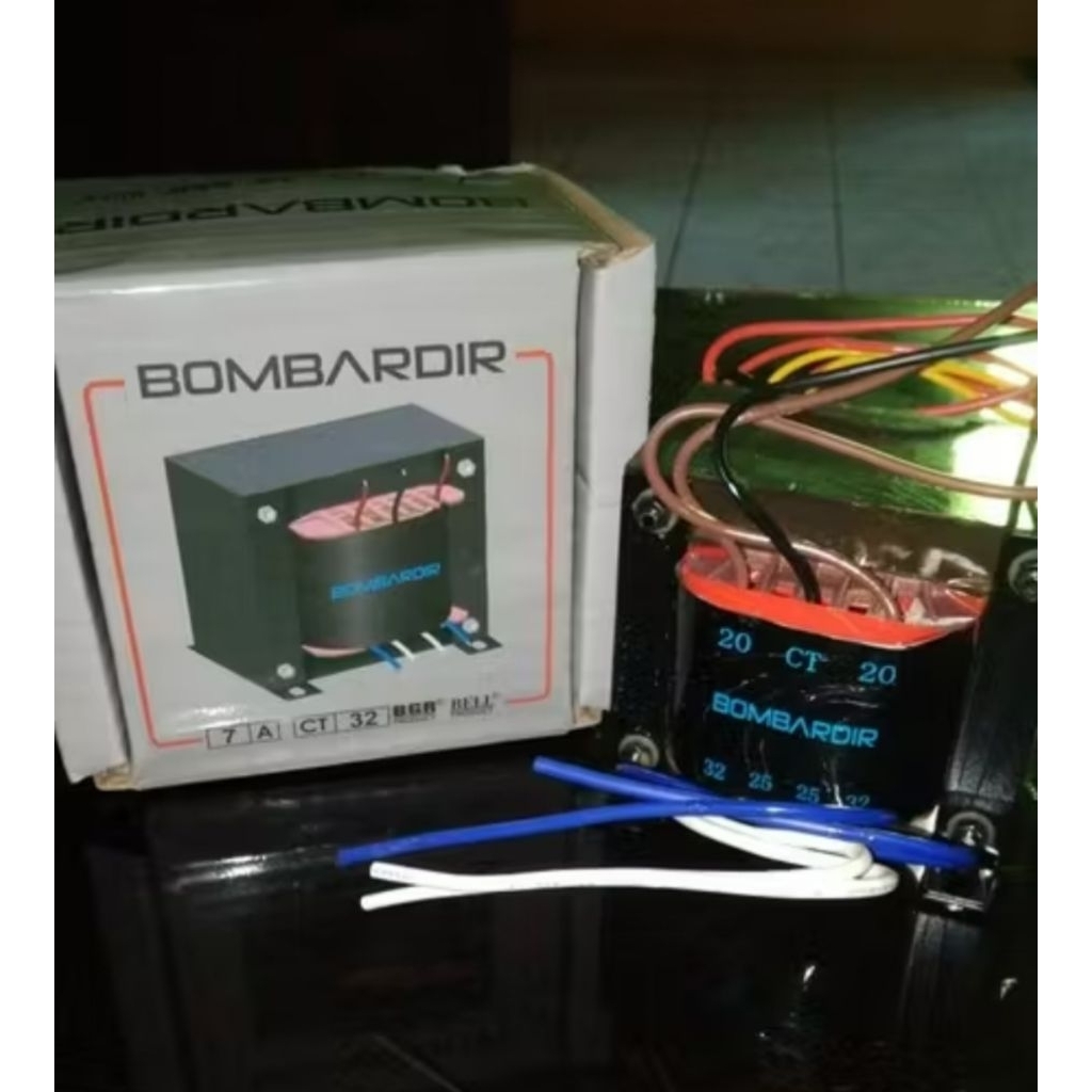 TRAFO 7A 32V 25V 20V CT MURNI TRAFO KOTAK BOMBARDIR EXTRA 12V 15V CT