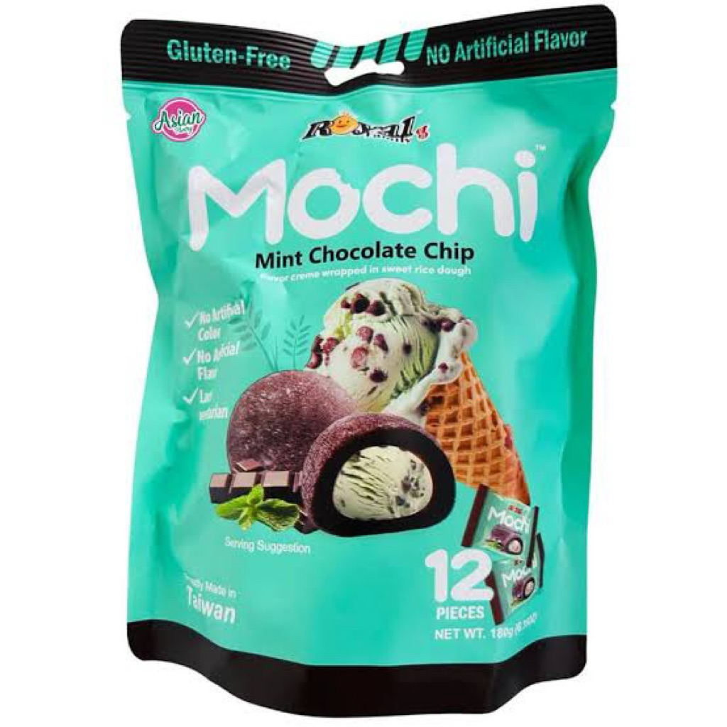 

Royal mochi mint chocolate chip import isi 12pcs