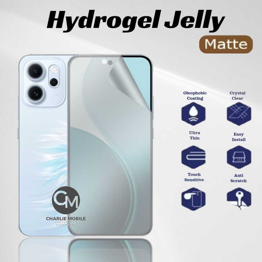 Anti gores jelly Hydrogel matte glare anti minyak OPPO RENO 14F 5G