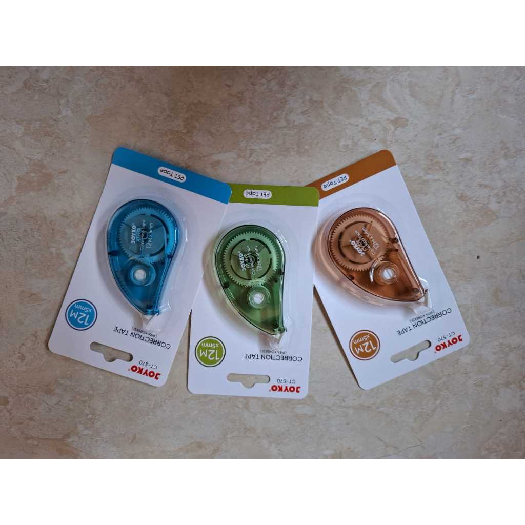 

HARGA TERMURAH 1 PCS CORRECTION TAPE JOYKO TIPE-X ROLL, TIP EX PITA KOREKSI 5mm X 12 meter HARGA 1 PCS