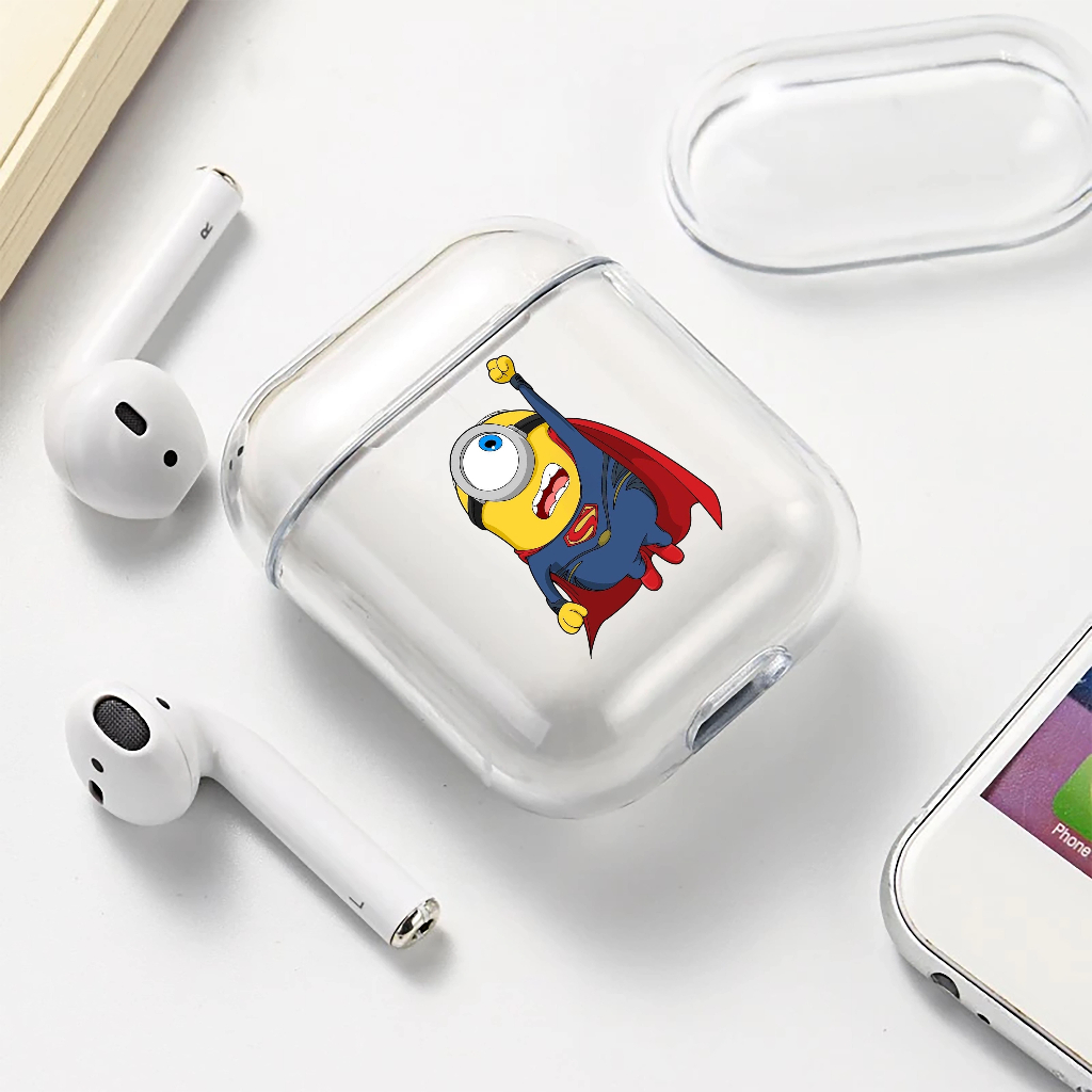 Case PELINDUNG  Airpods Motif Minion Cosplay Cocok Untuk Airpods Gen 1/2 Gen Pro Gen 2Pro Gen 3 Gen 