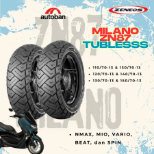 PAKET BAN MOTOR NMAX ZENEOS MILANO Ring 13 TUBELESS NMAX