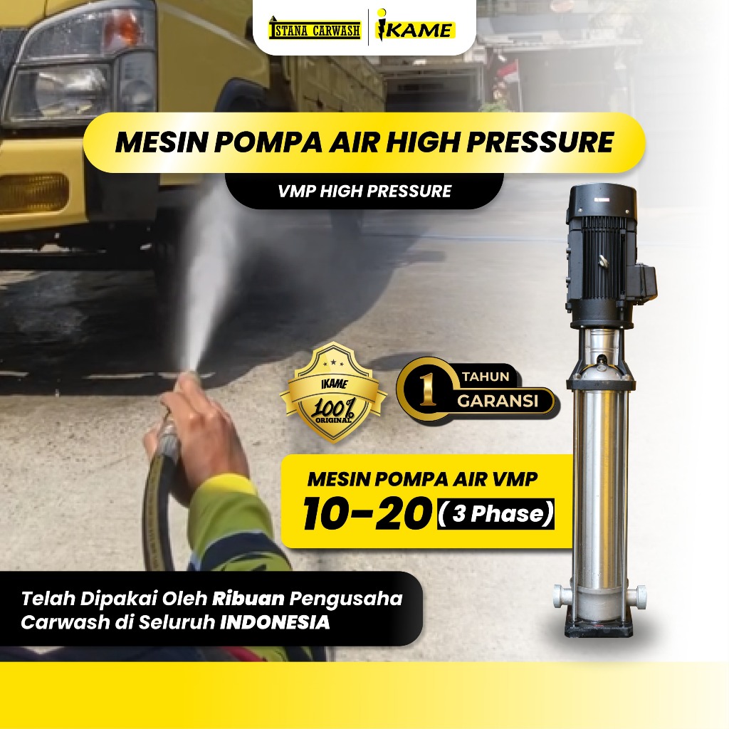 Pompa Jet Steam VMP Ikame 10-20 3 Phase Vertical Multistage Pump Mesin Pompa Pendorong Air High Pres