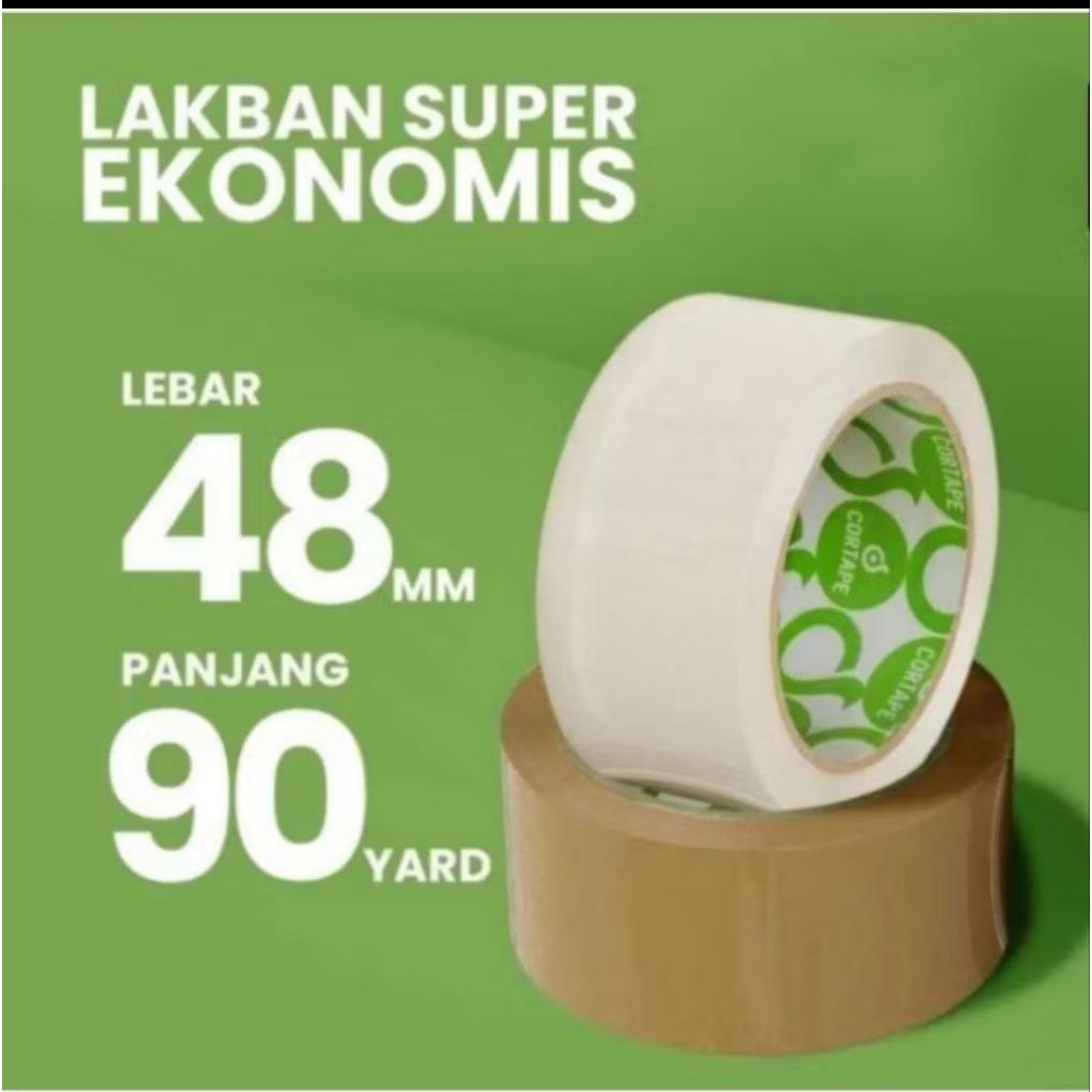 

LAKBAN CORTAPE Bening Coklat Merah fragile Unboxing 48mm X 90Yard Super Lengket TERMURAH Kualitas TERBAIK