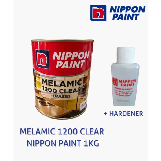 MELAMIC 1200 CLEAR NIPPON PAINT 1KG + HARDENER / Melamic Nippon Paint