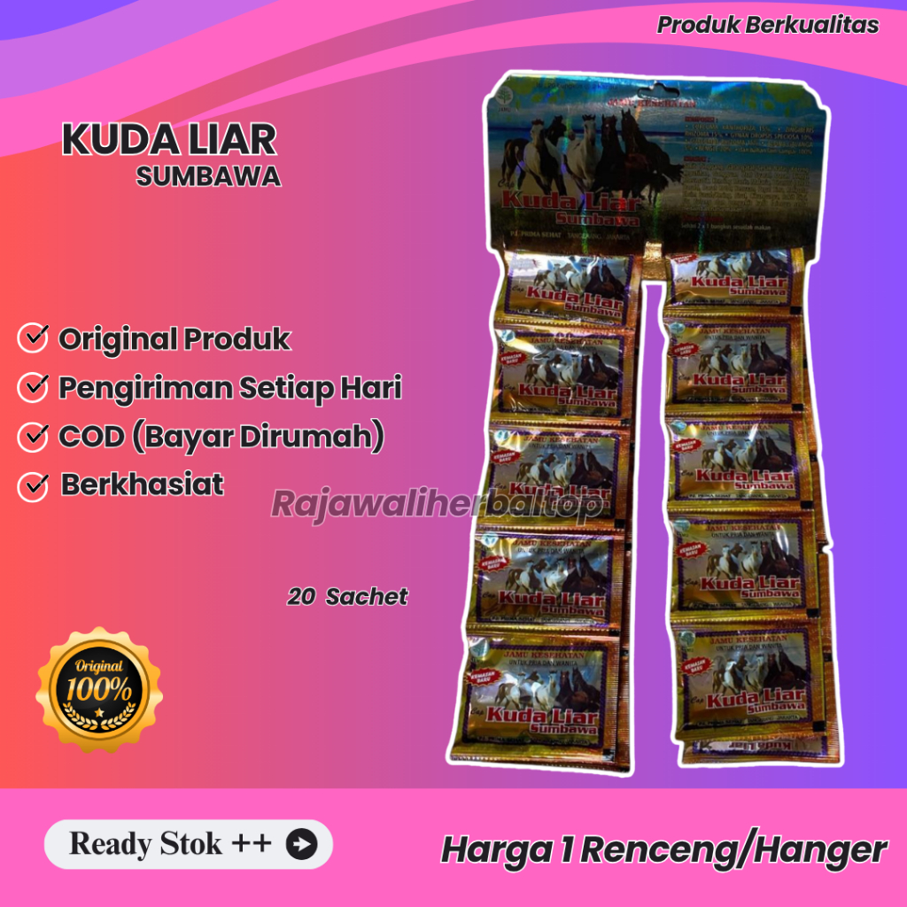

Kuda Liar Sumbawa Original Kapsul Asam Urat