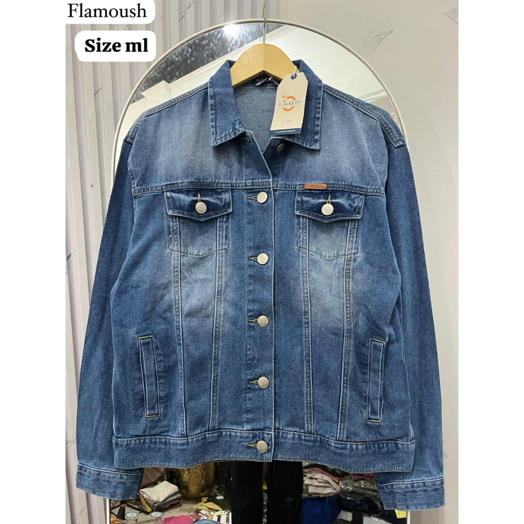 READY STOCK ATASAN DAN JAKET JEANS FLAMOUSH DAN C2