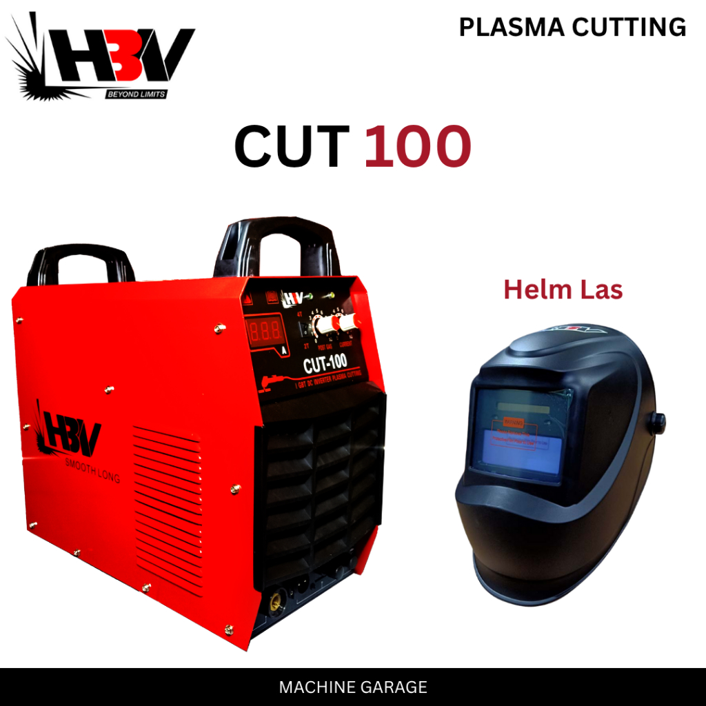 Mesin Las Plasma Cutting HBV CUT 100 3 Phase 380V Duty Cycle 80% Potong Besi 30mm Stainless 20mm 100A Mesin Potong Plasma Bengkel Industri Pabrik