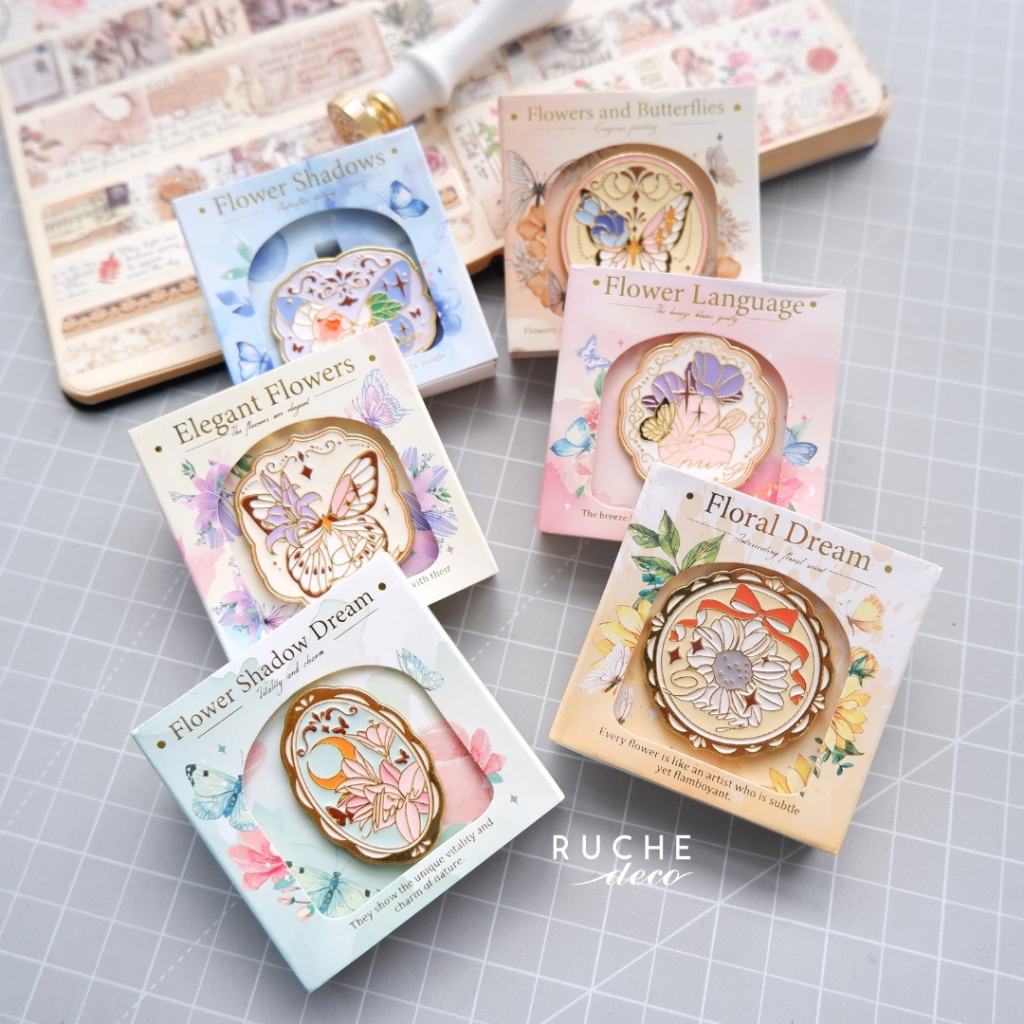 

RUCHE DECO - Metal Journal Clip - Flower Language / Jepitan Kertas Vintage