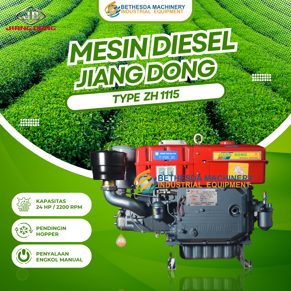 Mesin Penggerak Diesel 24HP - JIANGDONG ZH 1115 24 hp Hopper 24PK