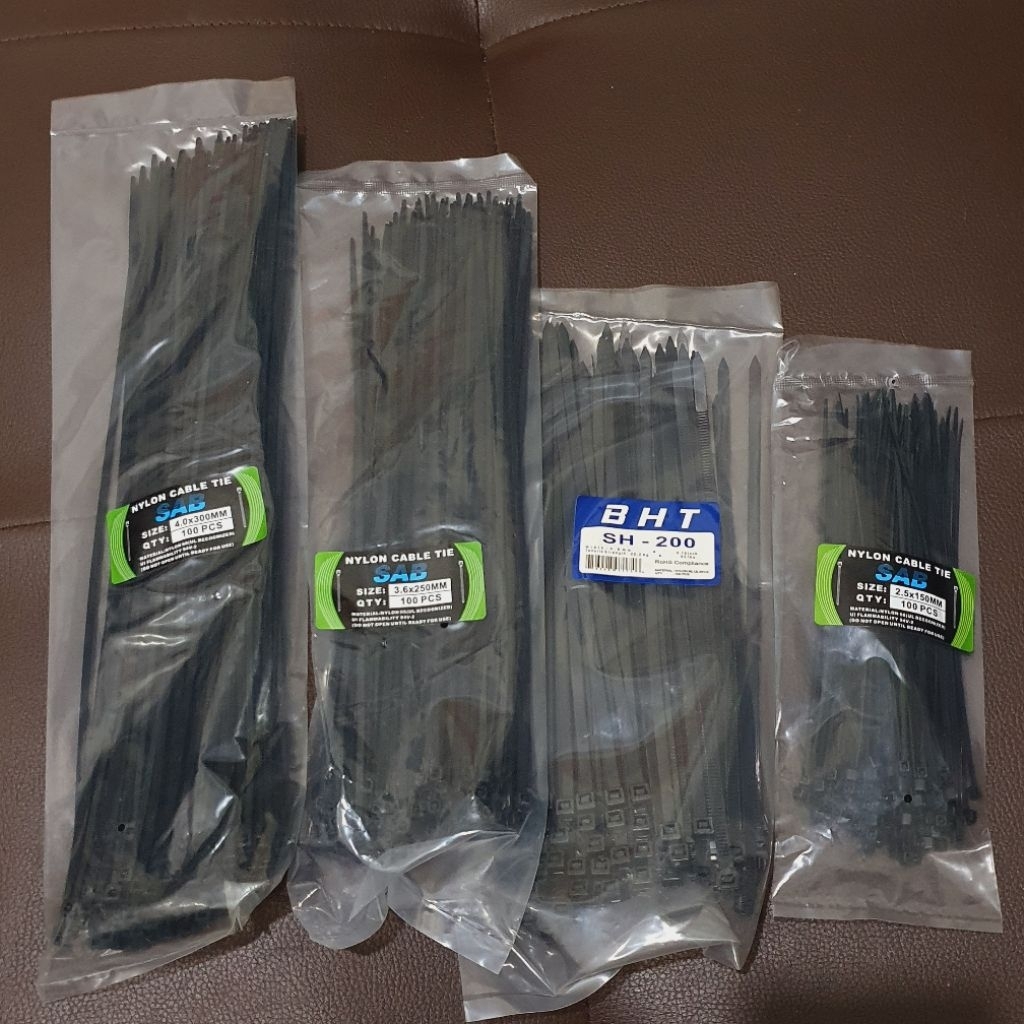 

tali ripet kabel tiles nylon tie isi 100pcs