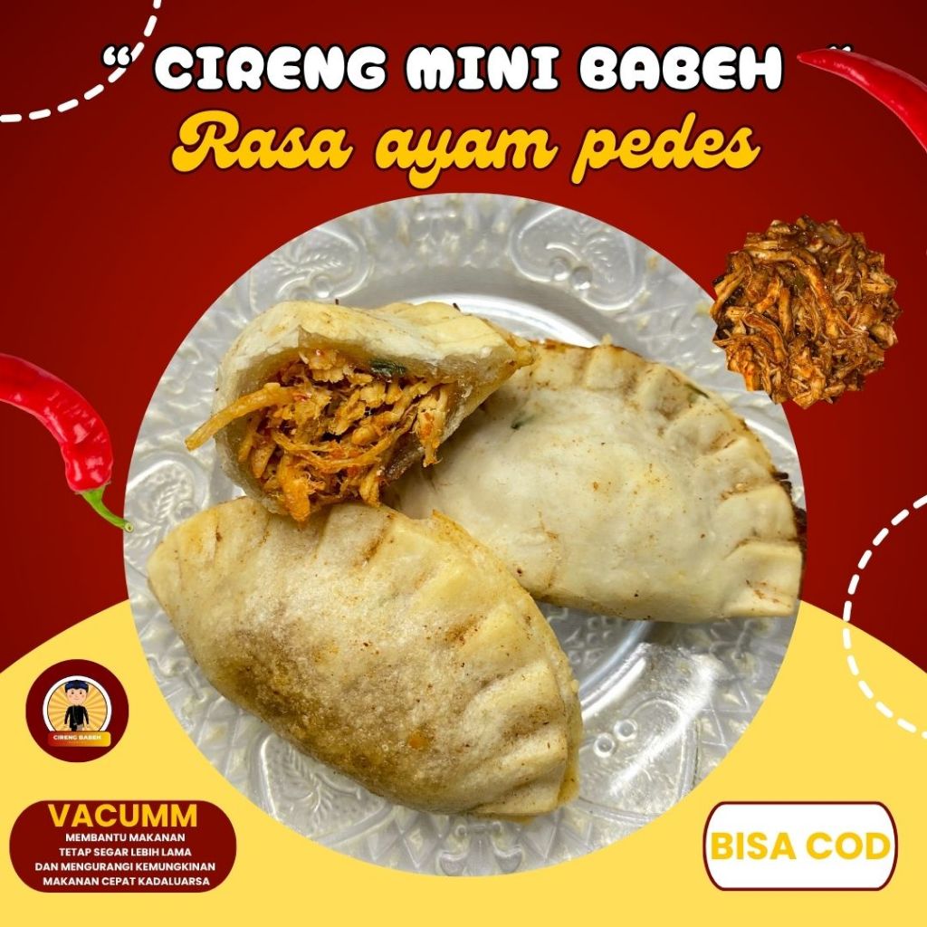 

Cireng Isi Ayam Pedes Mini – 10 pcs | Camilan Enak Pedas
