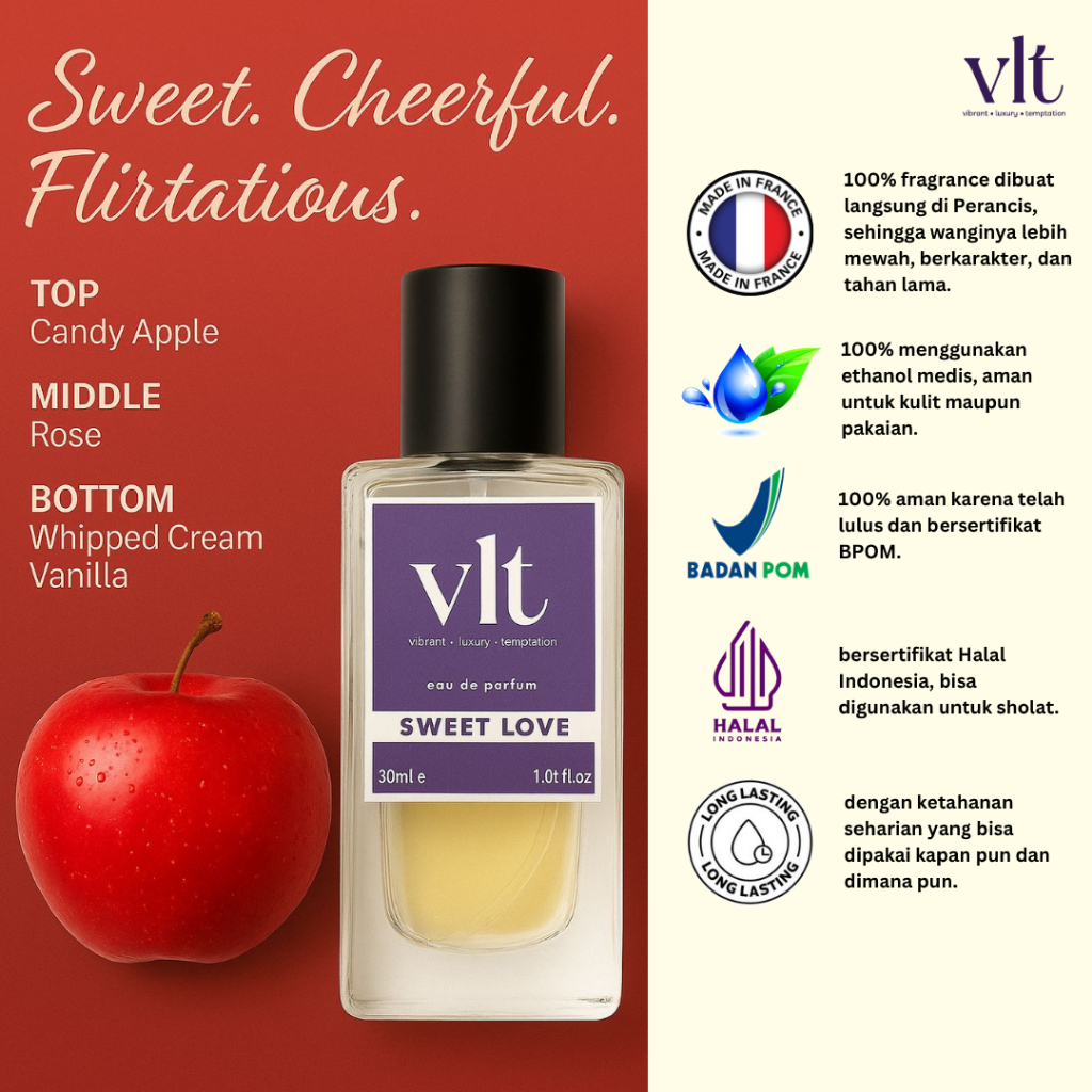 VLT Perfume Sweet Love Parfum Wanita Premium