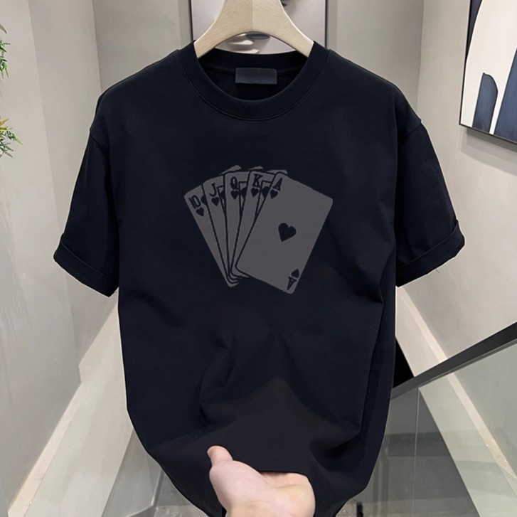 ✅COD✅Kaos Poker Premium - Cotton Combed 30s / Desain Kartu Remi Kekinian / Loose Fit Nyaman Seharian