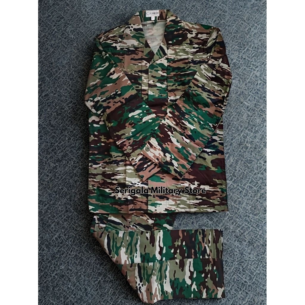 Baju PDL TNI AD produksi matra darat bahan Jatah ori panca prima