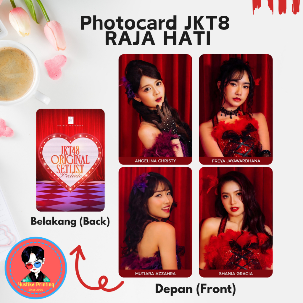 (SATUAN) Premium Photocard JKT48 PERTARUHAN CINTA RAJA HATI - FREE INNER SLEEVE