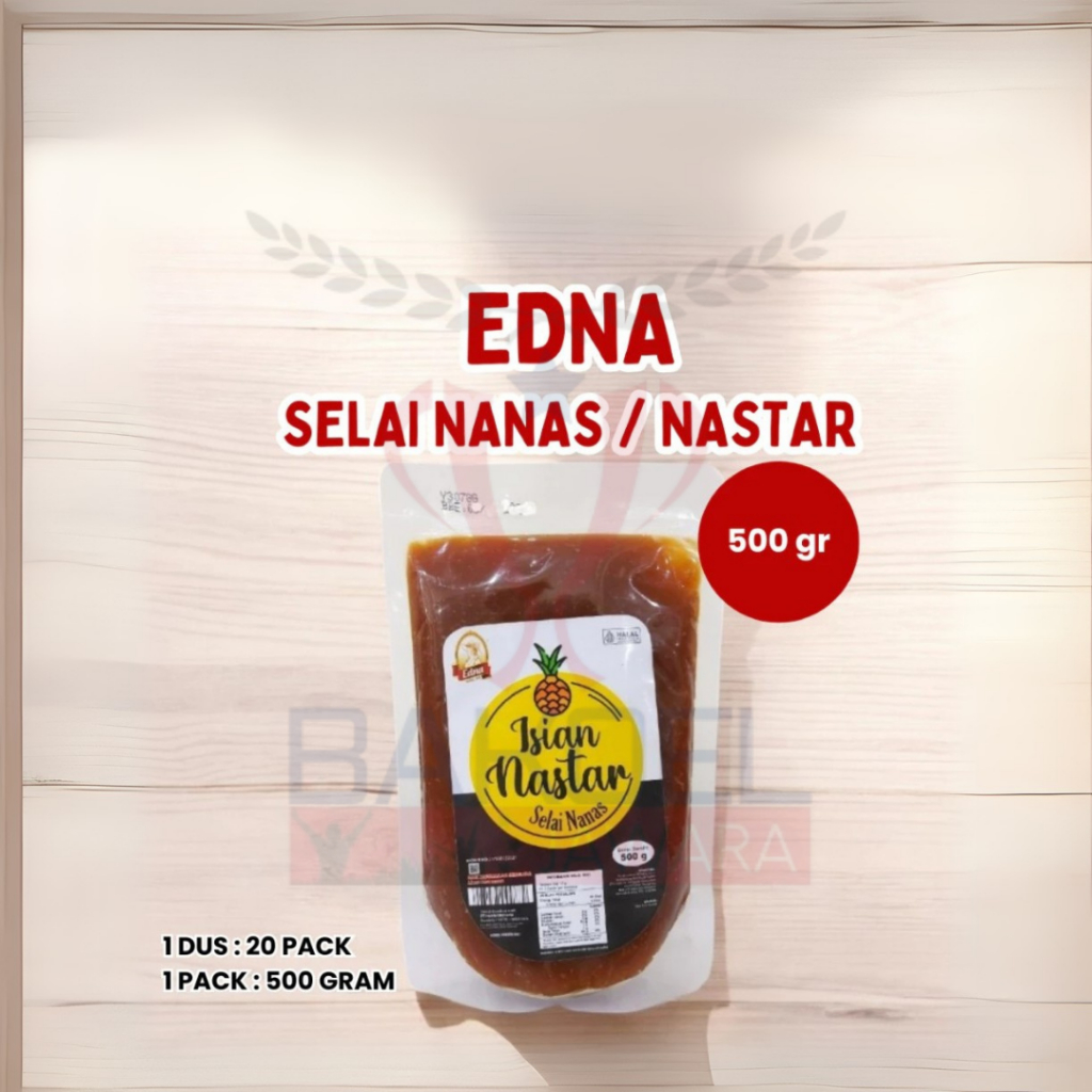 

( 1 PCS 500G / 500 Gr ) EDNA SELAI NANAS NASTAR / CHEESE / VANILLA CREAMFILL