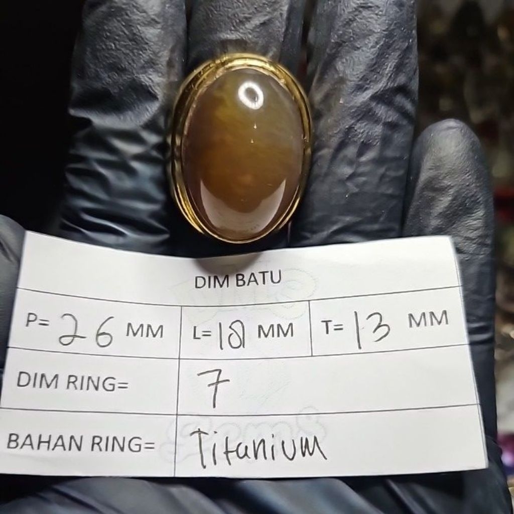 Cincin Batu Nenas Sulaiman Kuning Garut