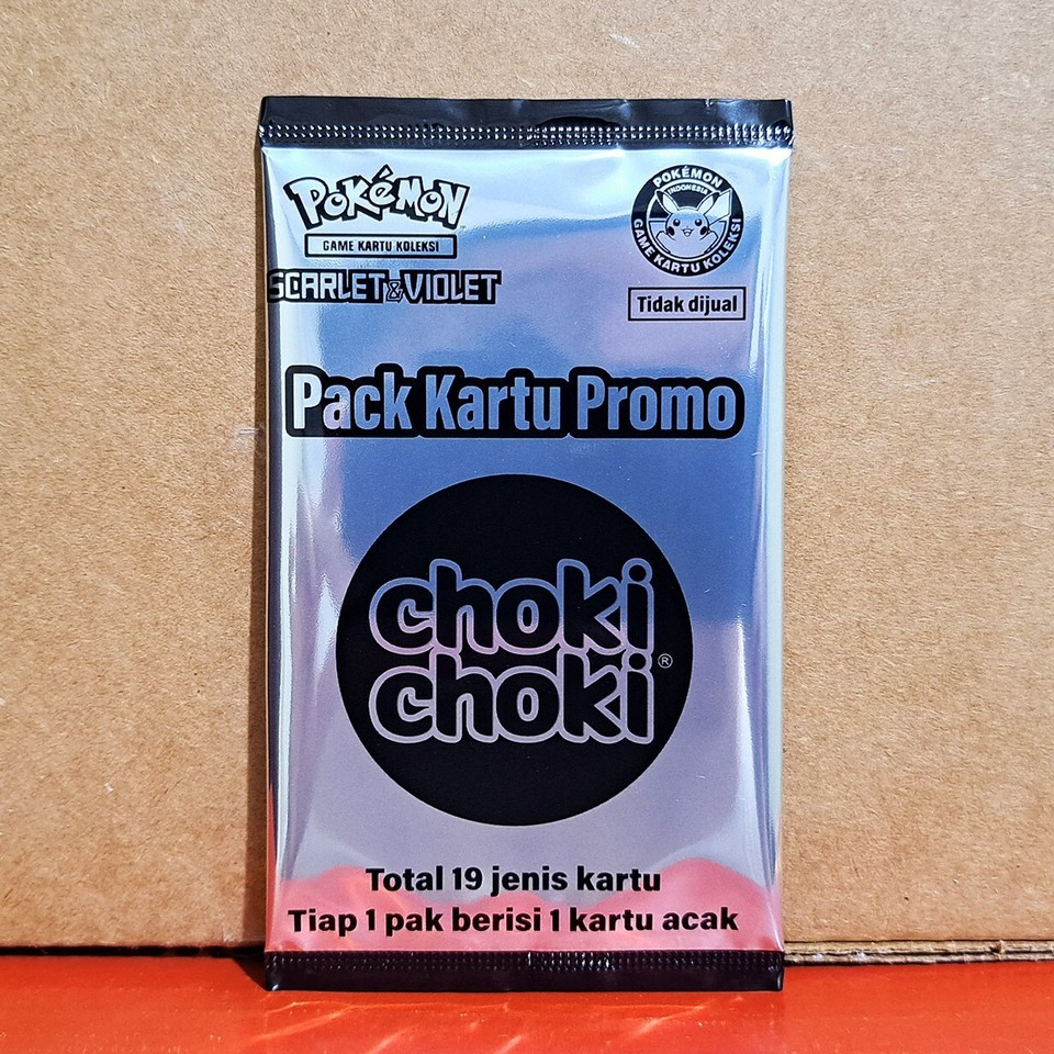 Pokemon Card Choki Choki Booster Pack Promo Scarlet & Violet Sealed Pokemon TCG Card Indonesia Origi