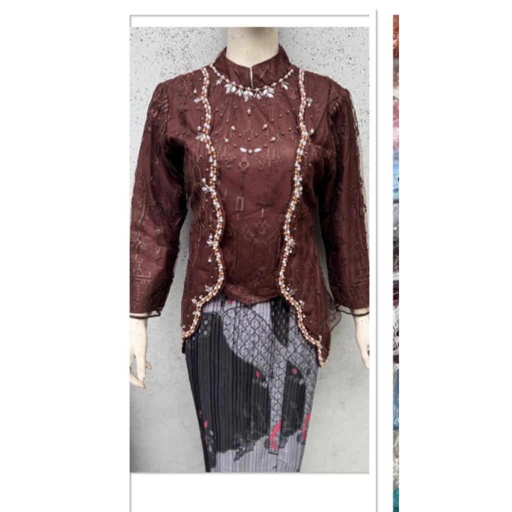 KEBAYA MODREN/KEBAYA JASMIN TILE PAYET/TUNIK TILE PAYET/KEBAYA WISUDA/KEBAYA REMAJA/KEBAYA TILE/KEBA