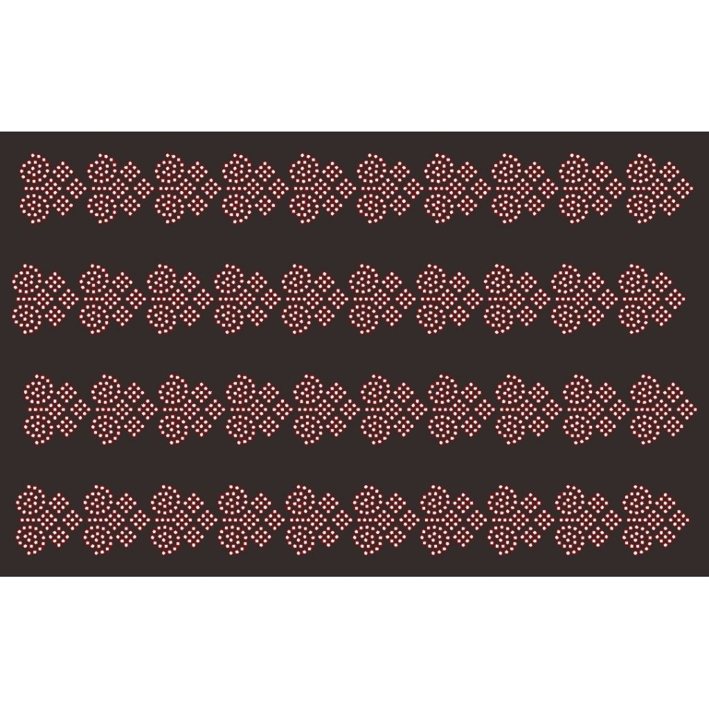 Mote Gosok Mote Press Motif untuk Abaya Hijab