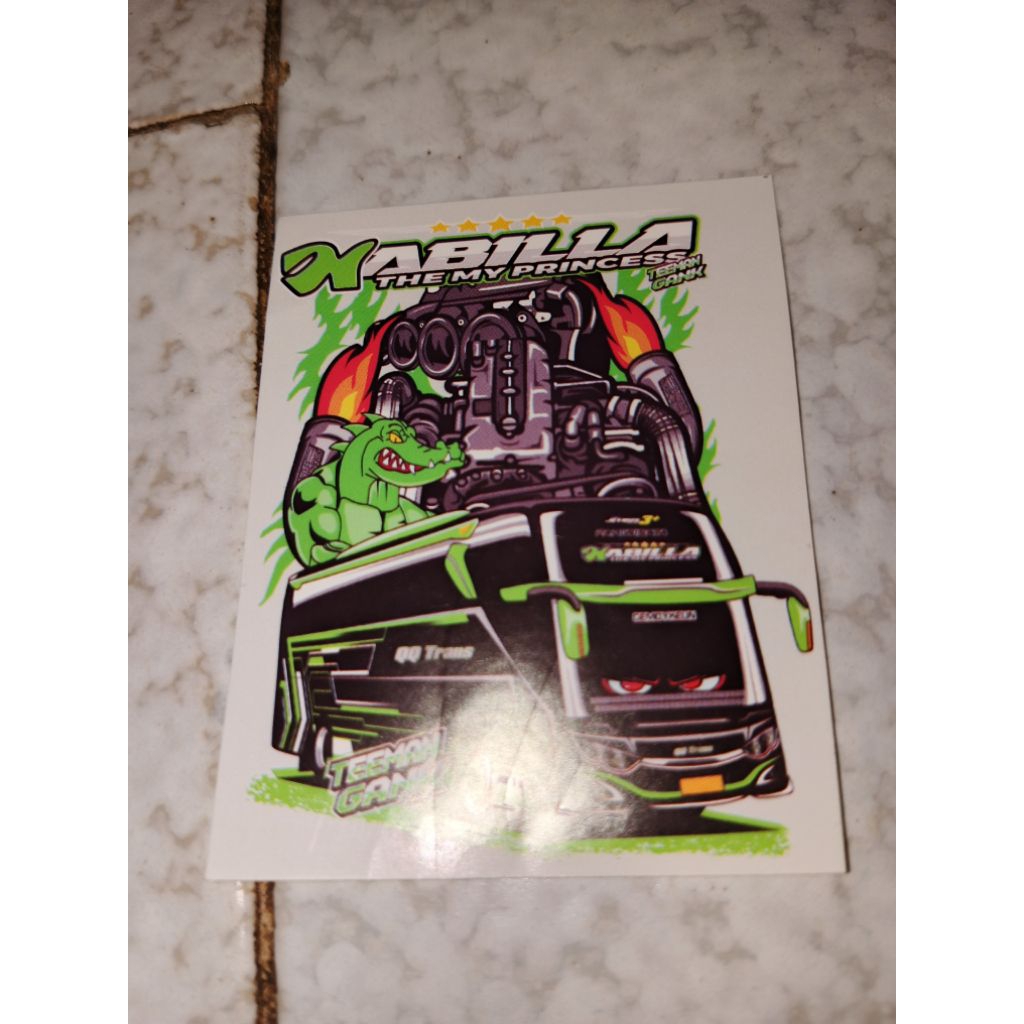 

Stiker bus Basuri 7 pcs