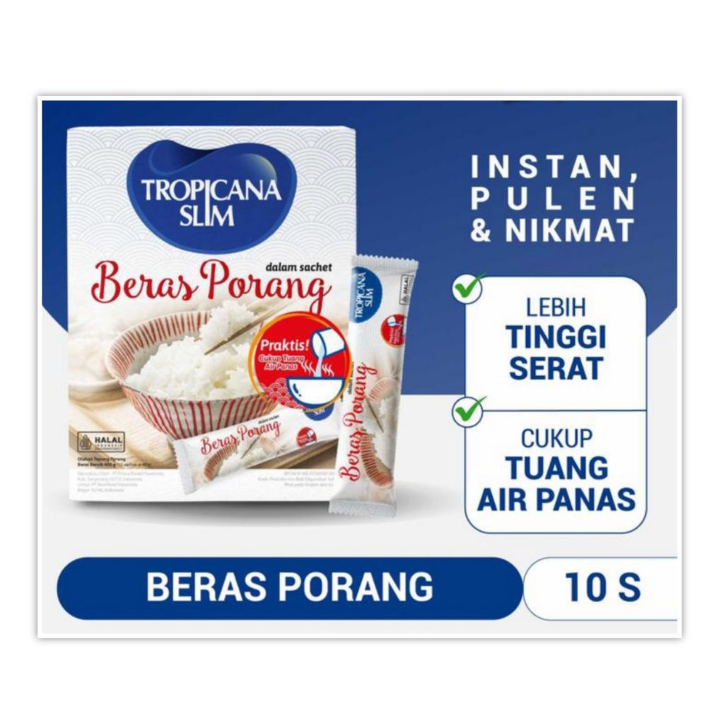 

Tropicana Slim Beras Porang 1 box isi 10 sachet