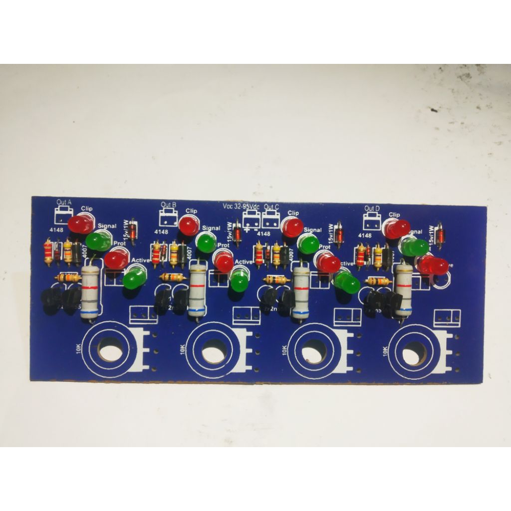 PCB panel depan + komponen N7001