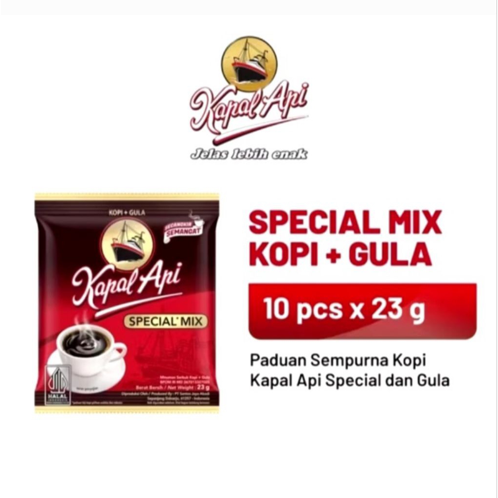 

♡PM JKT♡ KAPAL API SPECIAL MIX 1 RENCENG ISI 10 x 23 gr