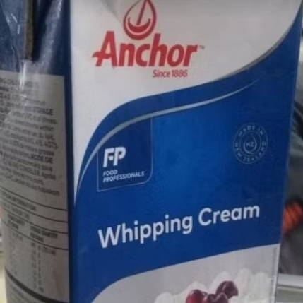 

Whippy cream Anchor 1Lt