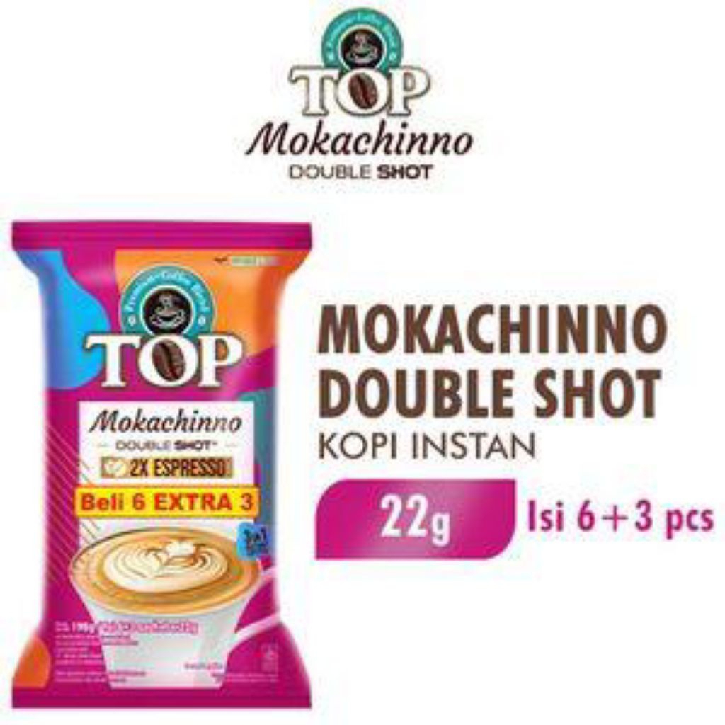 

Top Coffee Kopi Instan 3 In 1 (6+3) mokachinno 198g