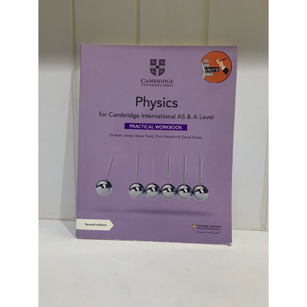 [PRELOVED] Physics for Cambridge International AS & A Level PRACTICAL WORKBOOK