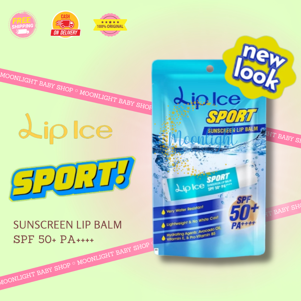 Lip Ice Sport Sunscreen Lip Balm SPF 50+ / Lip balm Sunblock sunscreen pelindung bibir