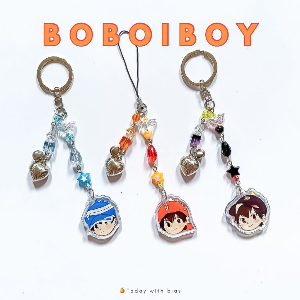 BoBoiBoy - Keychain Phone strap | Gantungan HP dan Gantungan Kunci kartun BoBoiBoy BBB