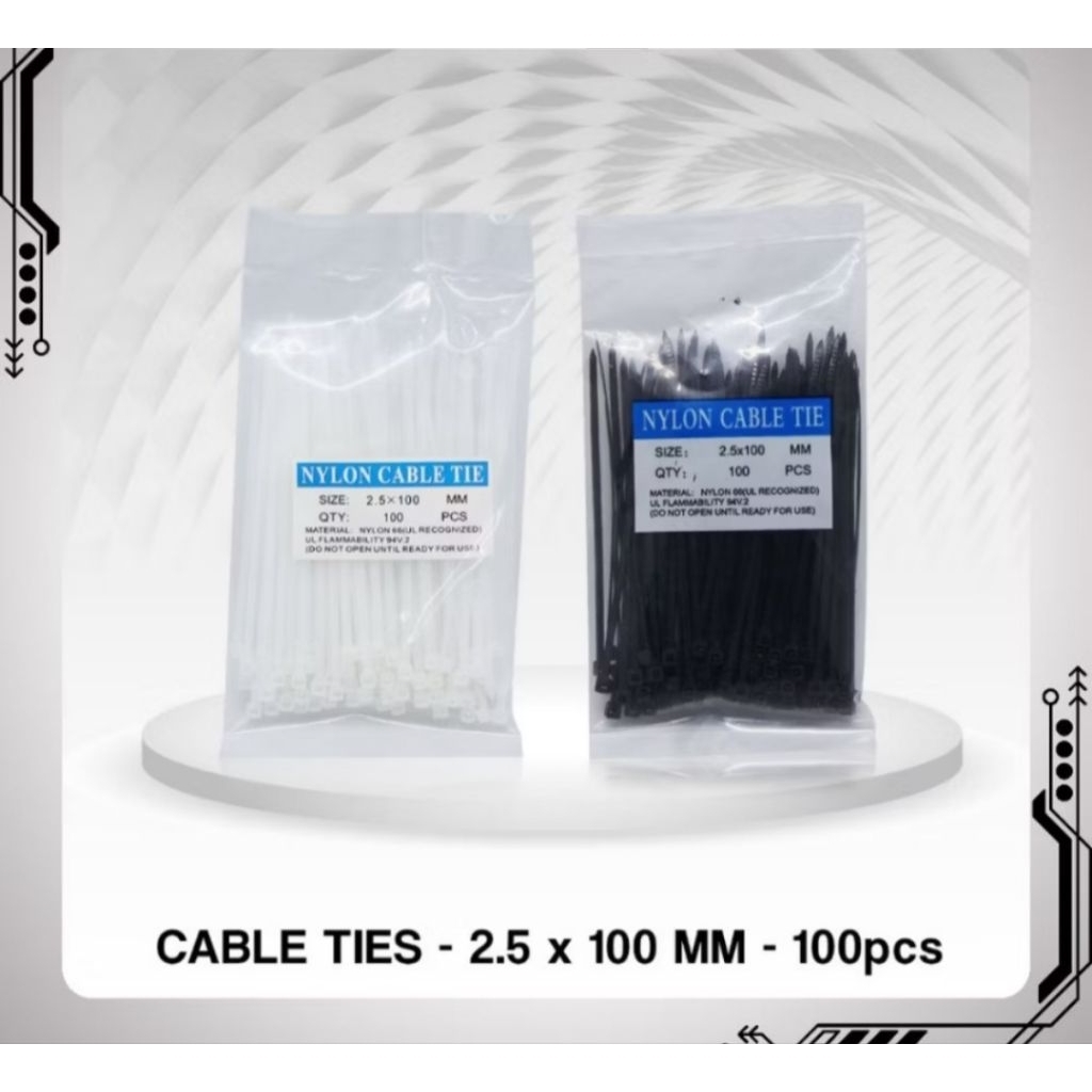 

Kabel ties nylon isi 100pcs ukuran 2,5mm