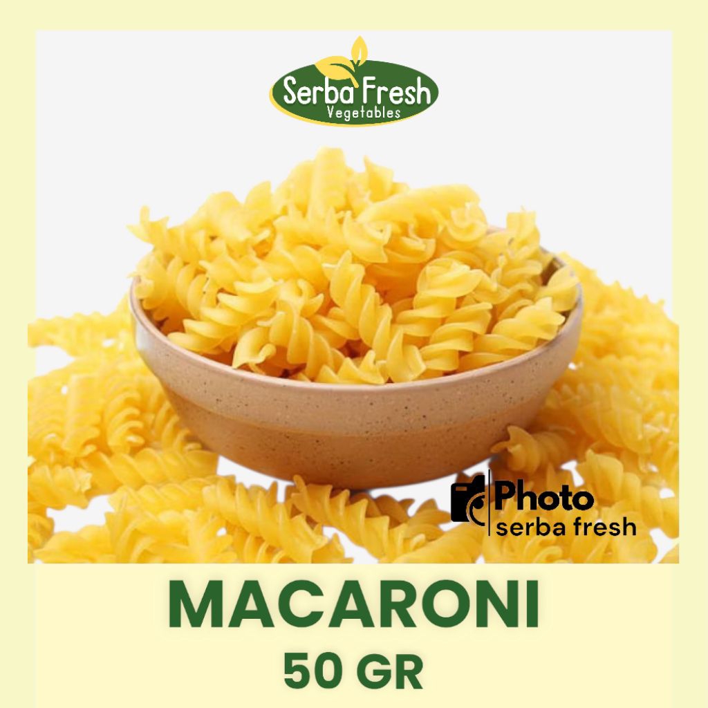 

MAKARONI SPIRAL PIPA | 50GR | SERBA FRESH MAKRONI